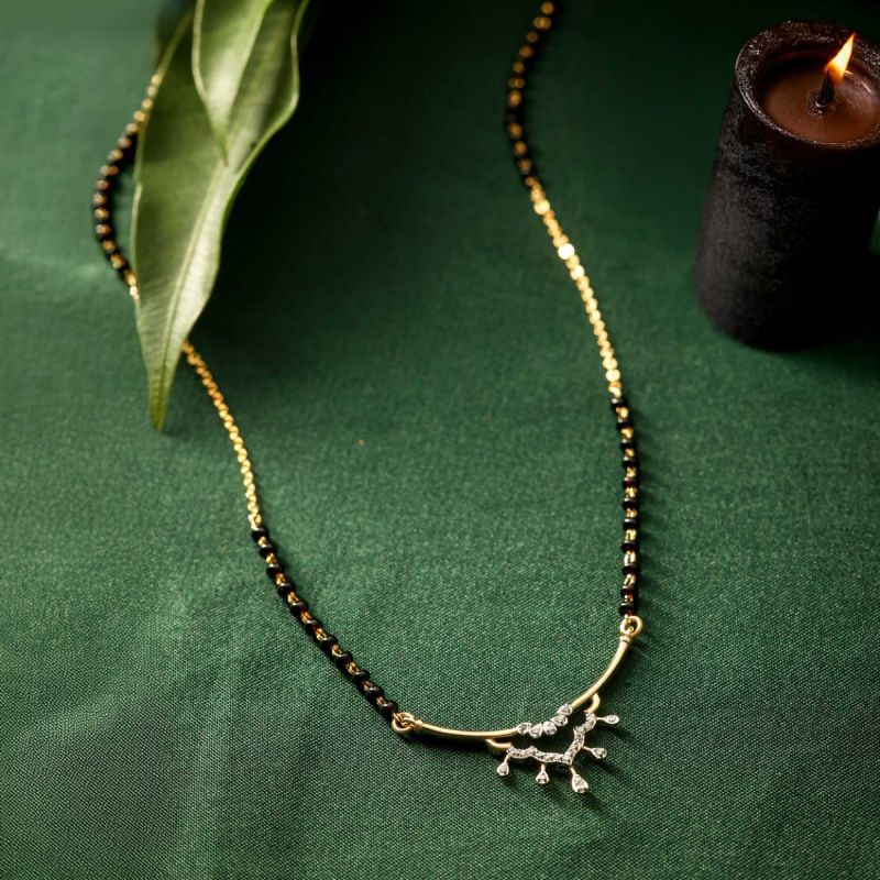 Easy Glam Silver Mangalsutra