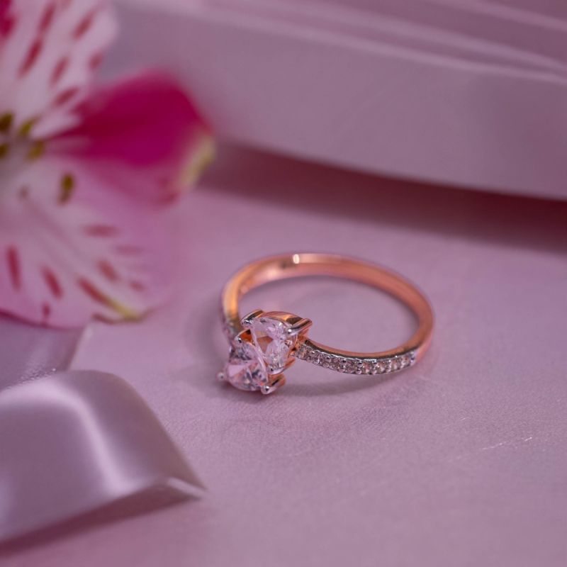 Asymmetric "Us" Love Ring