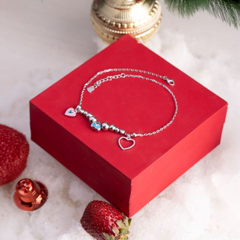 Easy Love Silver Anklet