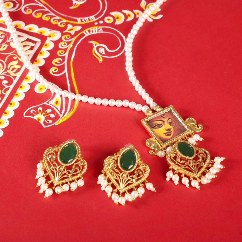 Durga's Divine Drip Necklace Set
