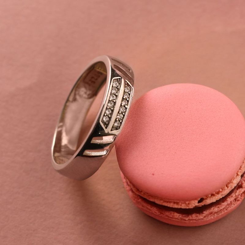 Metro Glint Silver Ring