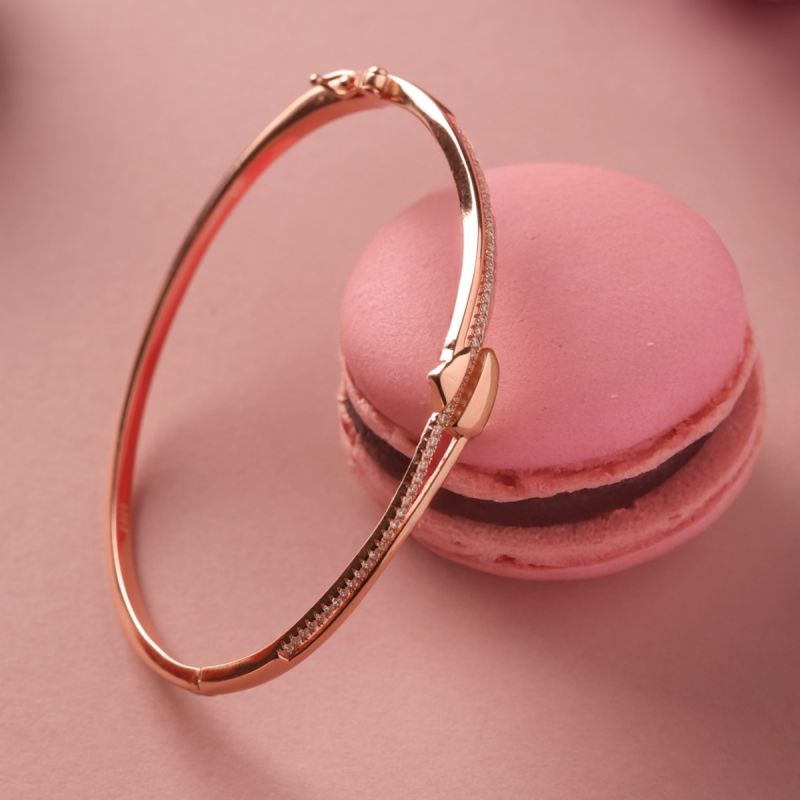 Blush Beam Silver Bracelet