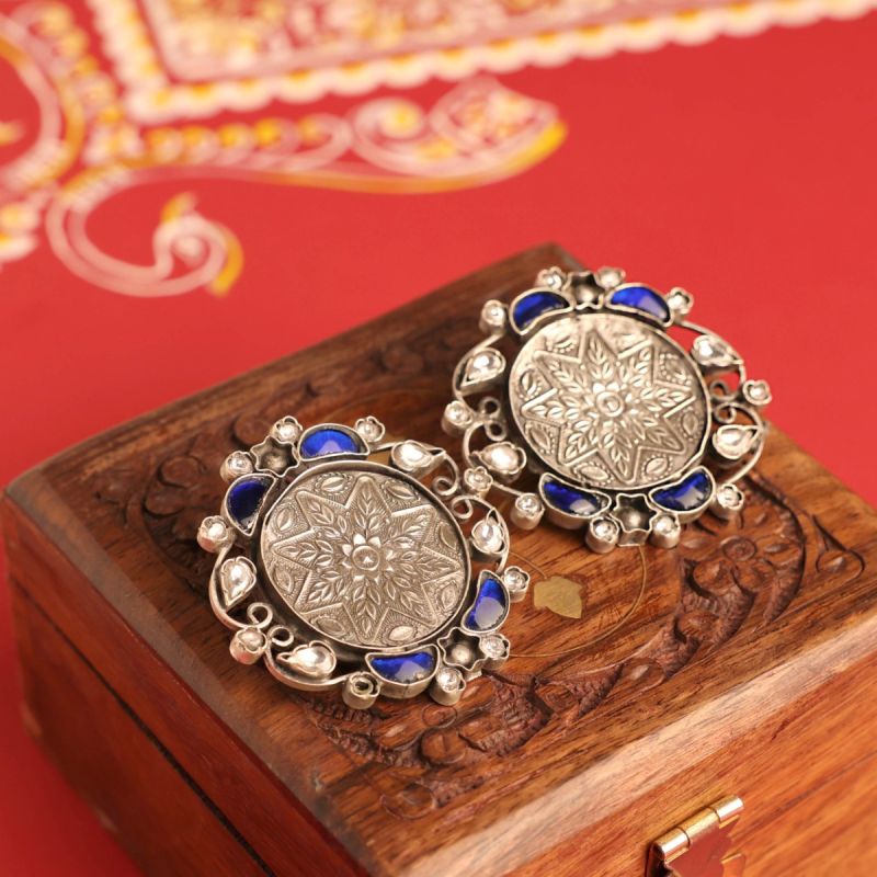 Serene Boho Silver Earrings