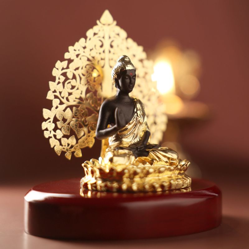 Serene Buddha Wax Idol
