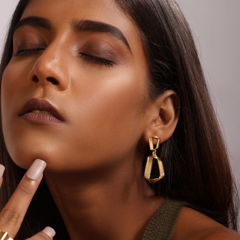 Twisted Sheen Trendy Earrings