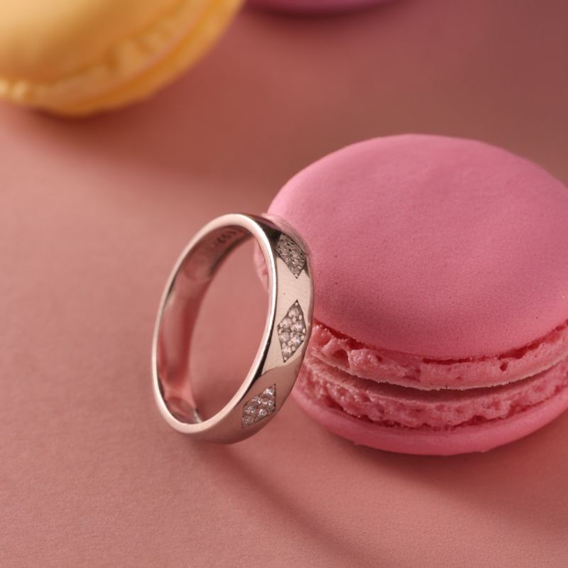 Frosted Gleam Silver Ring
