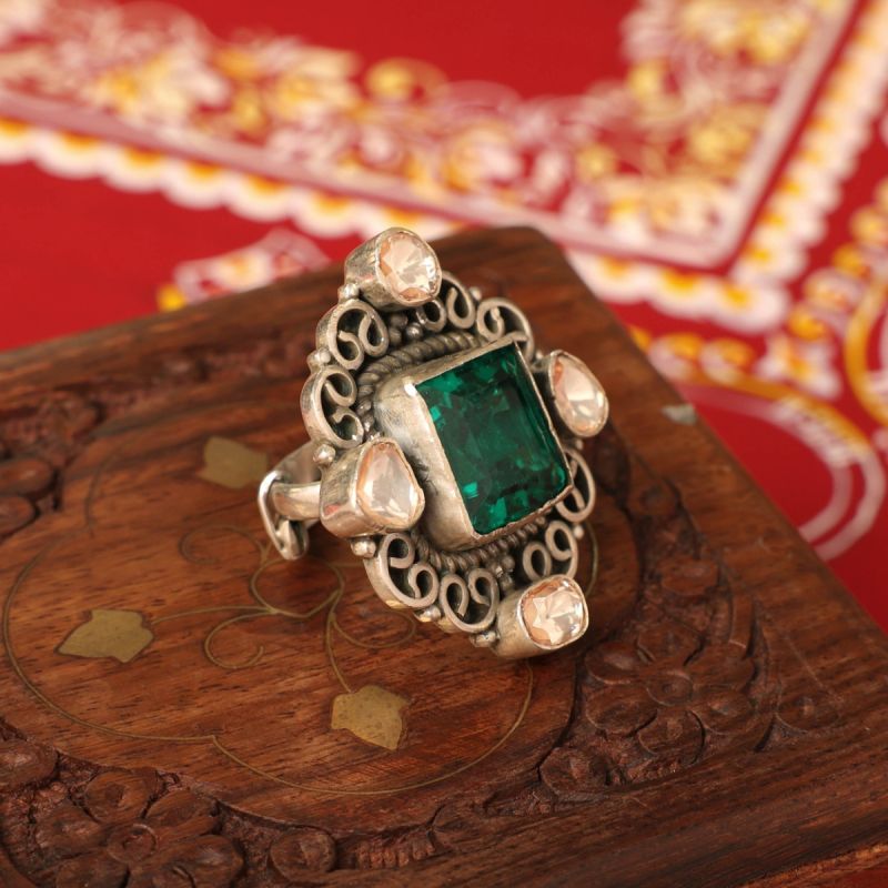 Turquoise Slay Silver Ring