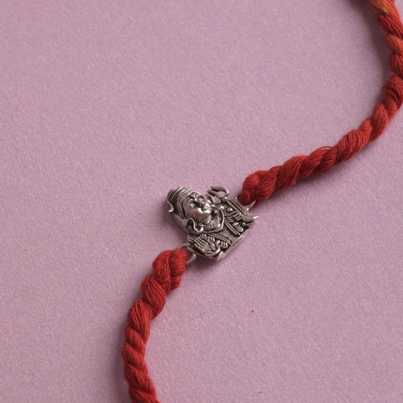 Spiritual Strength Shiva Silver Rakhi