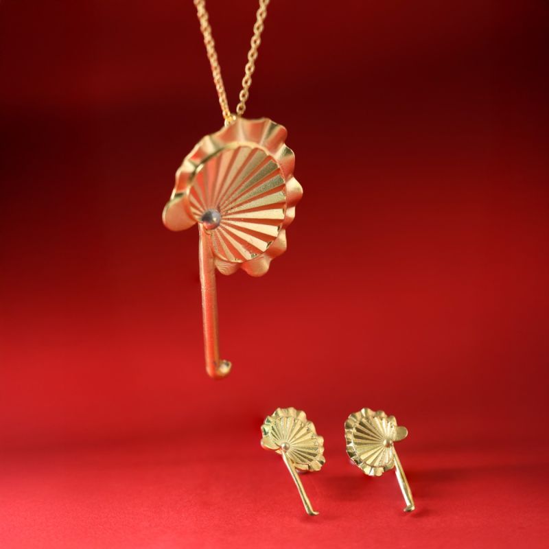 The Hand Fan Nostalgic Chain Pendant Set