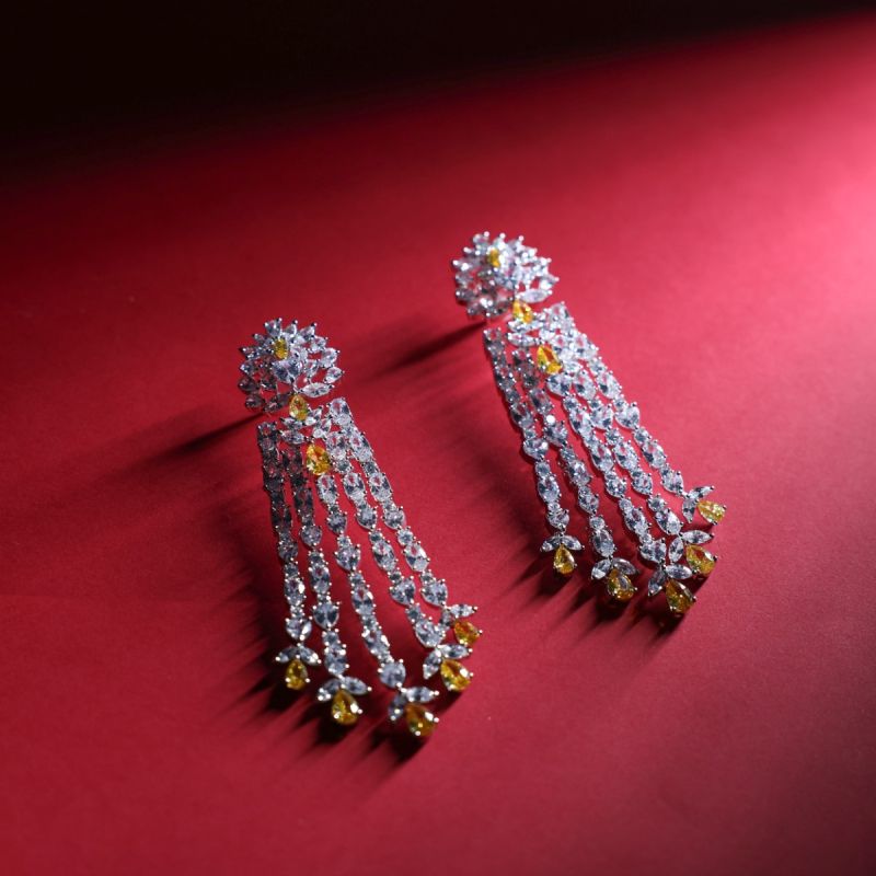 Mellow Yellow Chandelier Earrings