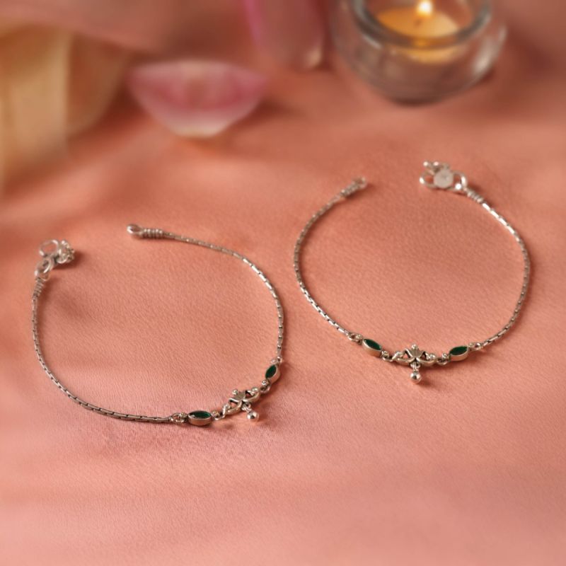 Moonlit Grace Silver Payel Set