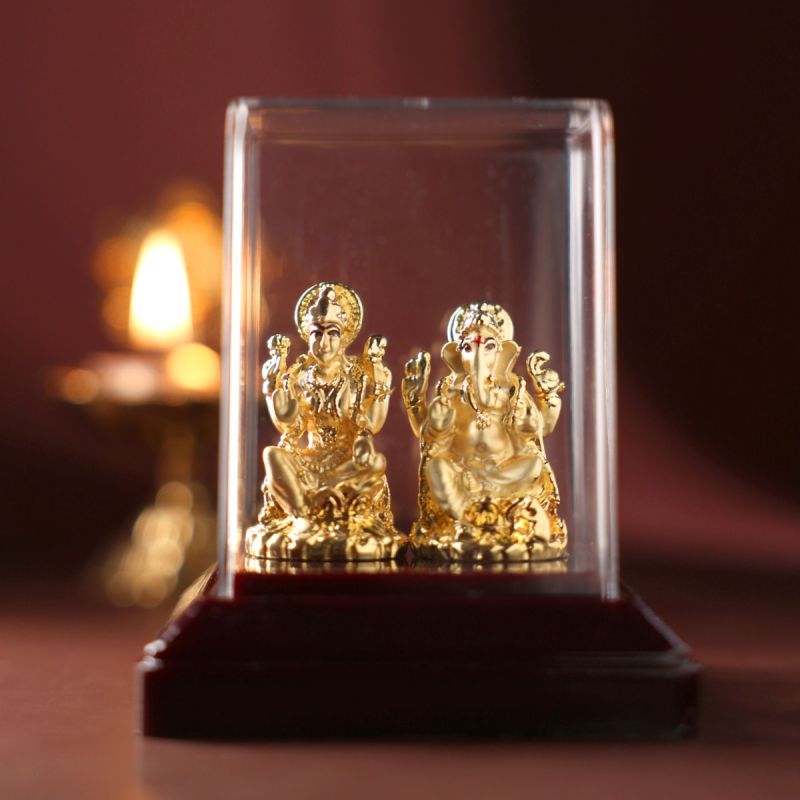 Laxmi Ganesh Dome Wax Idol