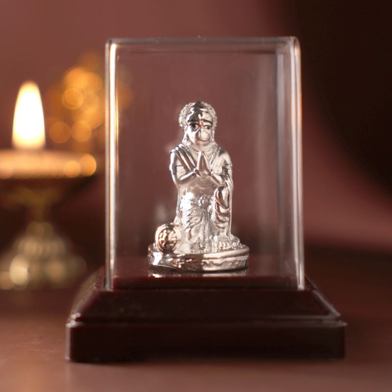 Hanuman in Devotion Wax Idol