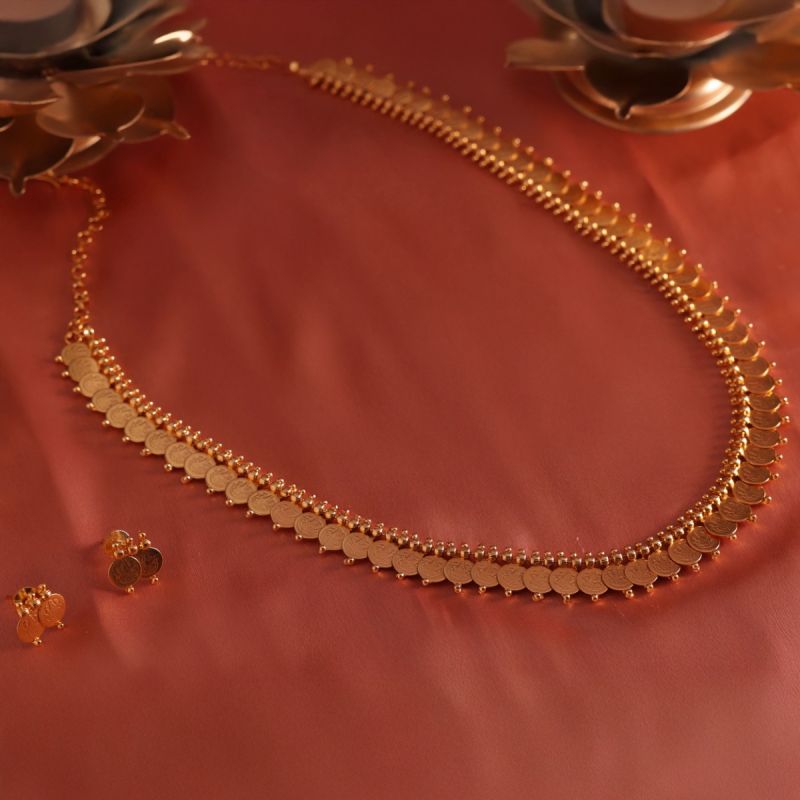 Coin Cascade Necklace Set