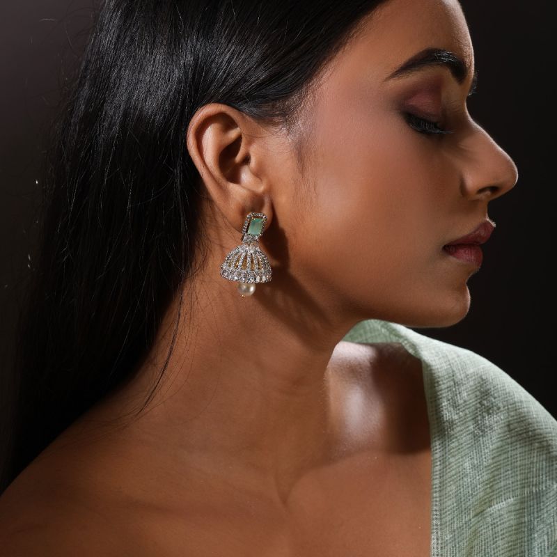 Alluring Sparkle Jhumka Earrings
