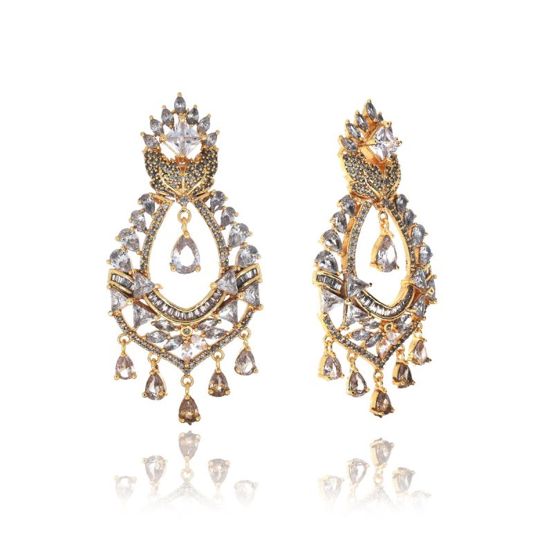 Stunning Empress Charm Chandelier Earrings