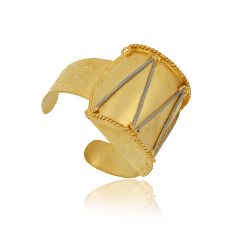 Dhol Crafted Golden Colored Bracelet