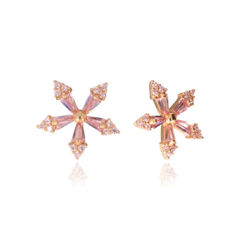 Floral Arrow Stud Earrings