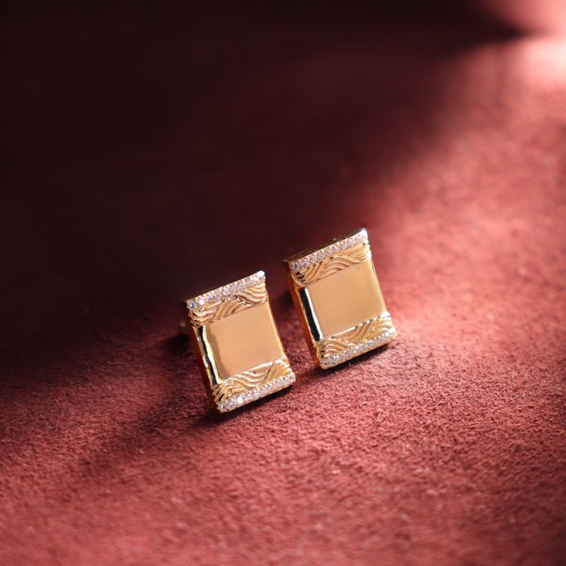 Timeless Square Designed Men Silver Cufflinks