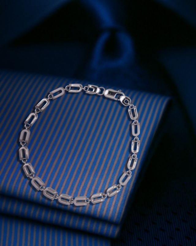 Not-So-Basic Men's Silver Bracelet
