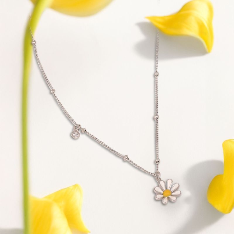 Daisy Darling Silver Chain Pendant