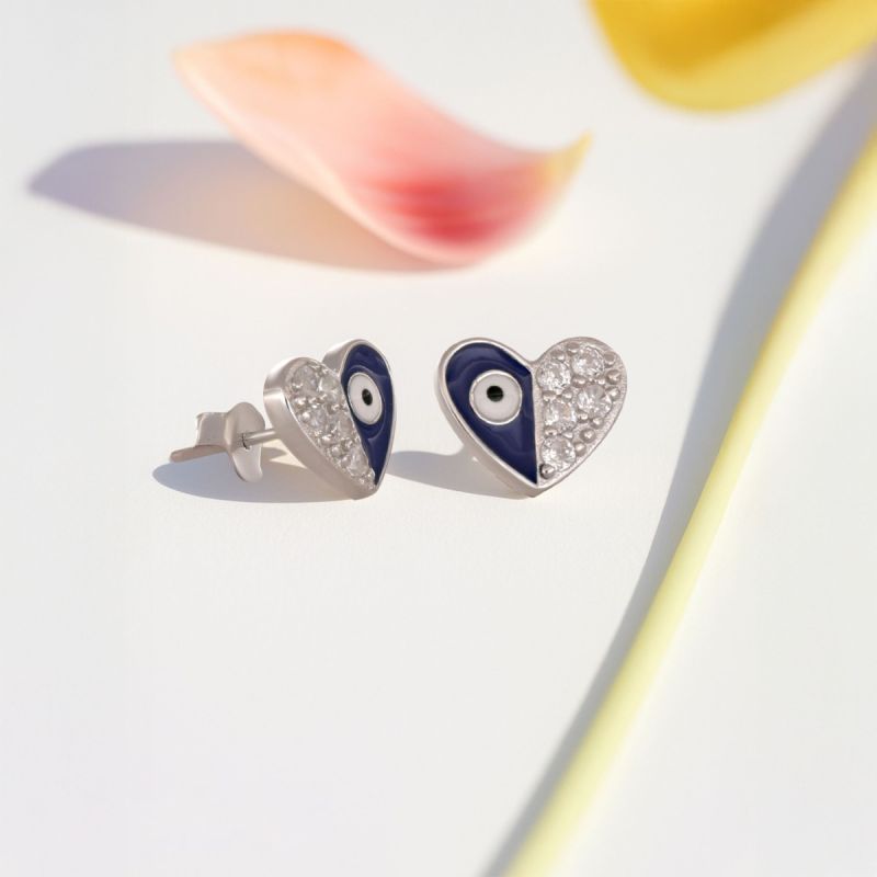 Heart & Hype Silver Studs