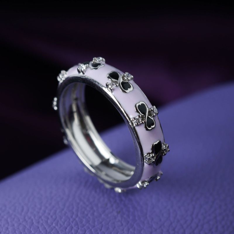 Lilac Haze Silver Ring