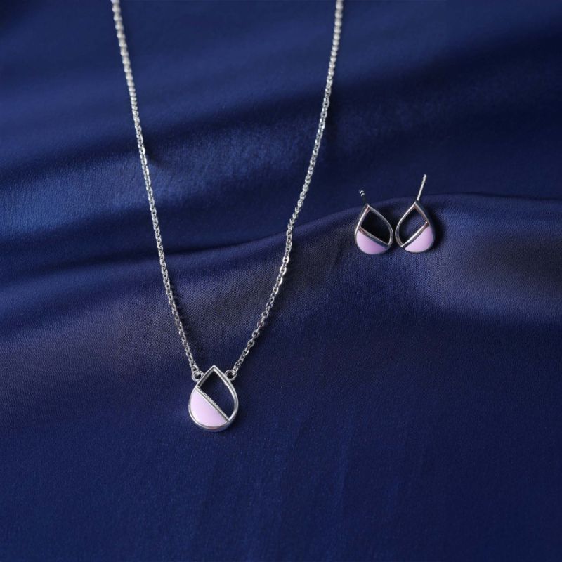 Lavender Dream Silver Chain Pendant