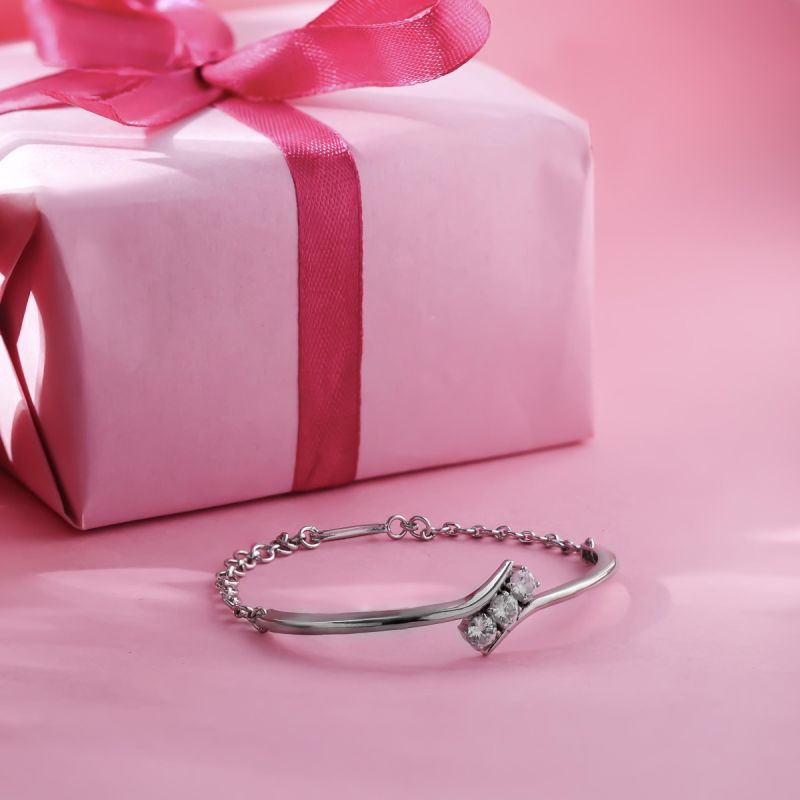 Lovely Trio Silver Bracelet