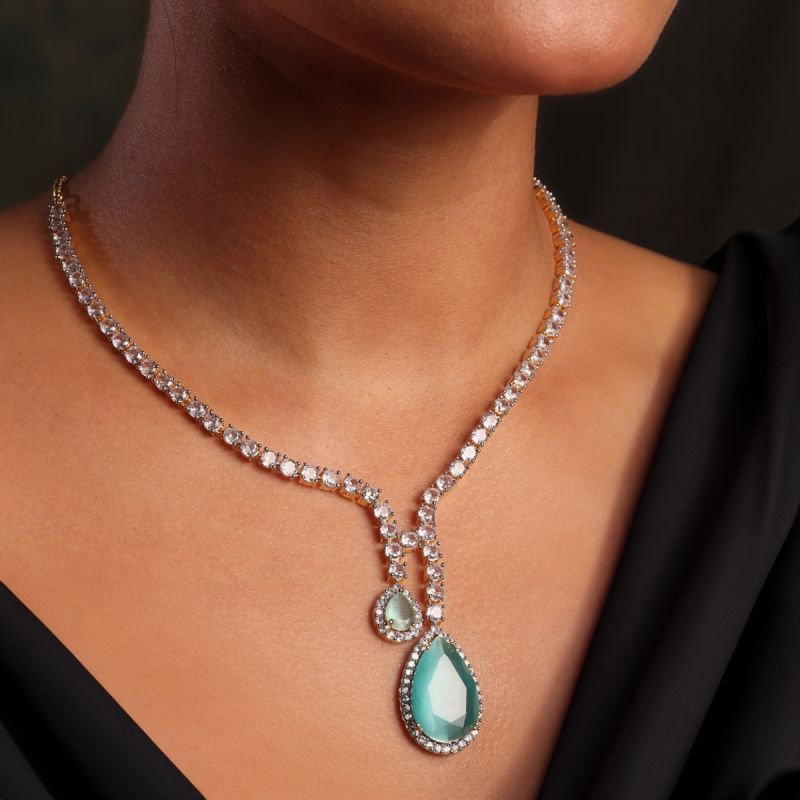 Low-Key Luxe Mint Necklace Set