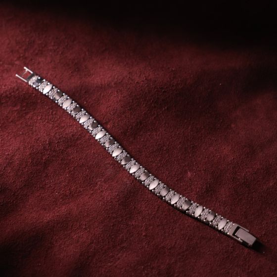 Vintage-Inspired Men Silver Bracelet