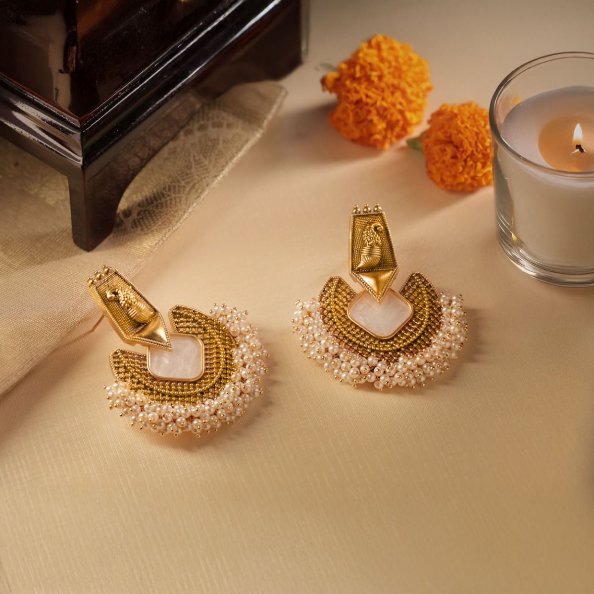 Pearl Drop Royale Earrings