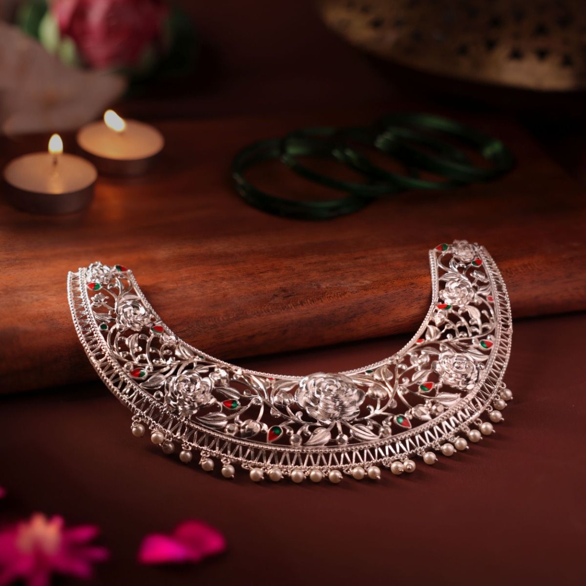 Elegant Silver Choker 