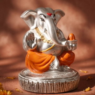 Silver Ganesha Idol